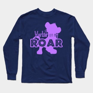 Lion King - Working on my Roar - purple Long Sleeve T-Shirt